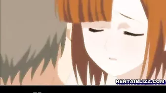 Hentai Cutie with Big Boobs Gets Wet and Poked in Her Pussy