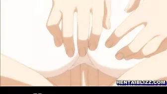 Hentai Cutie with Big Boobs Gets Wet and Poked in Her Pussy