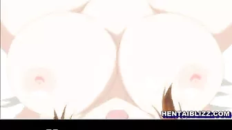 Hentai Cutie with Big Boobs Gets Wet and Poked in Her Pussy