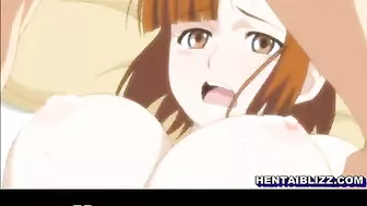 Hentai Cutie with Big Boobs Gets Wet and Poked in Her Pussy