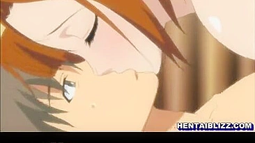 Hentai Cutie with Big Boobs Gets Wet and Poked in Her Pussy