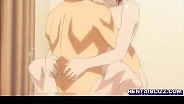 Hentai Cutie with Big Boobs Gets Wet and Poked in Her Pussy