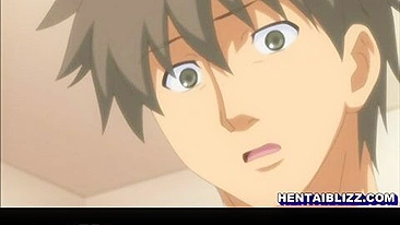 Hentai Cutie with Big Boobs Gets Wet and Poked in Her Pussy