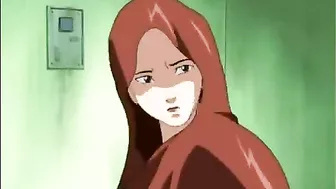 Bound babe's hot blowjob and hardcore sex in hentai world