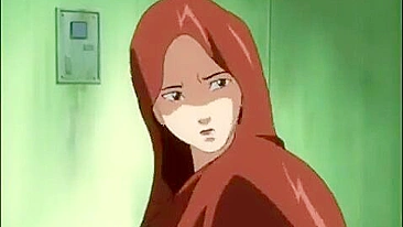 Bound babe's hot blowjob and hardcore sex in hentai world