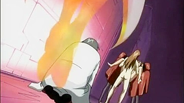 Bound babe's hot blowjob and hardcore sex in hentai world