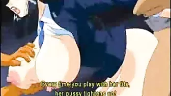 Hentai Group Fucking of Big-Boobed Woman Captured by Bandits