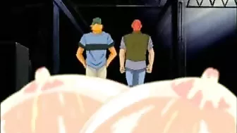 Hentai Group Fucking of Big-Boobed Woman Captured by Bandits