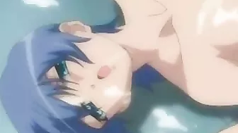 Four Hentai Coeds Get Fucked in Locker Room During Swimsuit Foursome