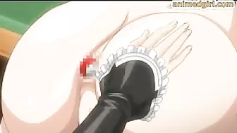 Hentai Maid Gets Anal and Pussy Fucked with Balls while Putting Them in Her Mouth - Now!