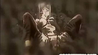 Unleash Your Inner Desires with Blonde Hentai's Tentacle Fucking!