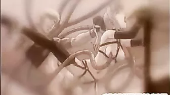 Unleash Your Inner Desires with Blonde Hentai's Tentacle Fucking!