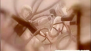 Unleash Your Inner Desires with Blonde Hentai's Tentacle Fucking!