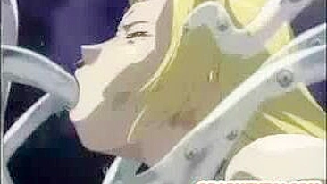 Unleash Your Inner Desires with Blonde Hentai's Tentacle Fucking!