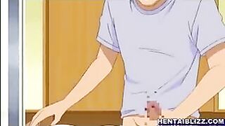 Japanese Hentai Video - Big Boobs MILF Gets Blowjob, Fingering, and Solo Action