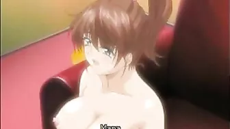 Hentai Lesbian Threesome Fisting and Dildoing Big Boobs