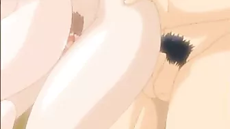 Hentai Lesbian Threesome Fisting and Dildoing Big Boobs