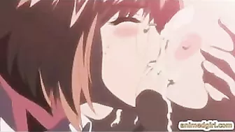 Three-way Bondage Threesome with Wet Pussy Fingered by Hentai