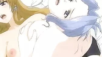 Hentai Heaven - Two Shemale Goddesses with Big Boobs Fuck Each Other's Brains Out!