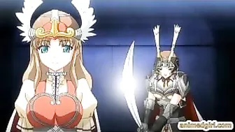 Hentai Princess Hard Poked from Behind by Big Boobs Anime Prince