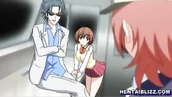 Hentai Double Penetration in the Train - Busty Beauties Take It to the Next Level