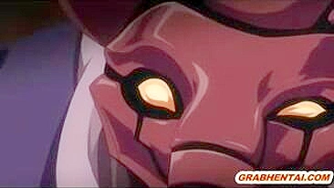 Monstrous Tentacle Fucking of Pregnant Hentai Coed