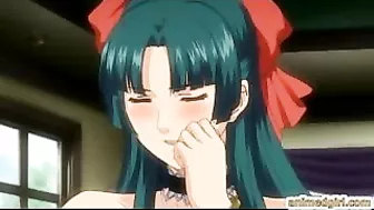 Hentai Maidens' Hot Sucking and Stiff Cocks