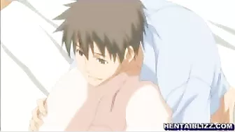 Japanese Anime Porn - Busty Hentai Cutie Gets Licked and Fingered until she cums!