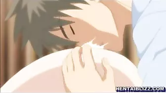 Japanese Anime Porn - Busty Hentai Cutie Gets Licked and Fingered until she cums!