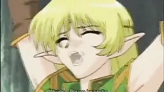 Elven Beauty's Bondage Fetish Fulfilled by a Monster Cock in the Forest