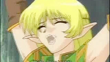 Elven Beauty's Bondage Fetish Fulfilled by a Monster Cock in the Forest