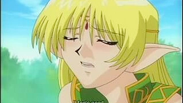 Elven Beauty's Bondage Fetish Fulfilled by a Monster Cock in the Forest