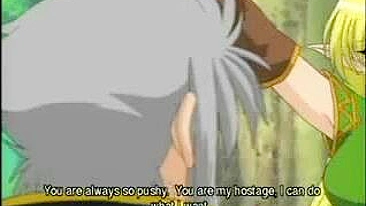 Elven Beauty's Bondage Fetish Fulfilled by a Monster Cock in the Forest