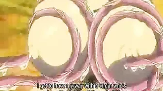 Hentai Beauty Gets Tentacle Monster Drilled All Over in the Forest