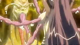 Hentai Beauty Gets Tentacle Monster Drilled All Over in the Forest