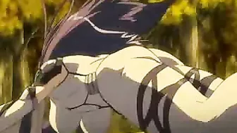 Hentai Beauty Gets Tentacle Monster Drilled All Over in the Forest