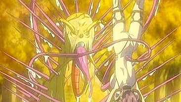 Hentai Beauty Gets Tentacle Monster Drilled All Over in the Forest