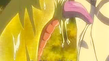 Hentai Beauty Gets Tentacle Monster Drilled All Over in the Forest