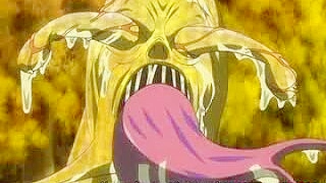 Hentai Beauty Gets Tentacle Monster Drilled All Over in the Forest