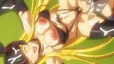 Hentai Princess Threesome With Double Dicks - Fucked!