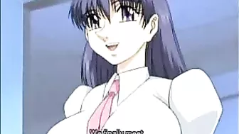 Shemale hentai with big boobs and a busty anime character get off on each other's cocks in this steamy porn video.