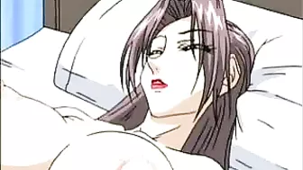 Shemale hentai with big boobs and a busty anime character get off on each other's cocks in this steamy porn video.
