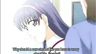 Shemale hentai with big boobs and a busty anime character get off on each other's cocks in this steamy porn video.