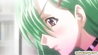 Bound and Busty Hentai Coed Gets Fierce Fucking