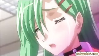 Bound and Busty Hentai Coed Gets Fierce Fucking