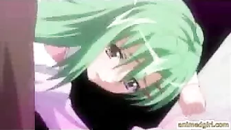 Bound and Busty Hentai Coed Gets Fierce Fucking