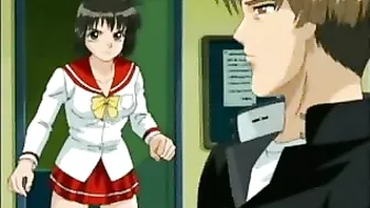 Tokyo Teen's First Time - Massive Knockers Taken by Hentai Manga Man