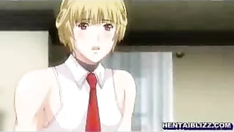 Busty Hentai Maids in Group Oral Sex and Facial Cumshot