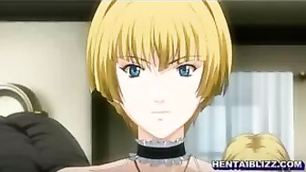 Busty Hentai Maids in Group Oral Sex and Facial Cumshot