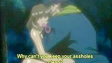 Hentai Cutie Gets Hard Fucked Outdoors by Pervy Guy with Bouncing Tits